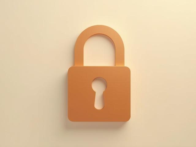 Abstraktes Bild eines Vorhängeschlosses, das Datenschutz symbolisiert